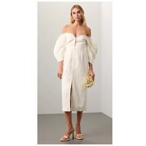 NWT Mara Hoffman Ivory Leonara Dress Size 2
